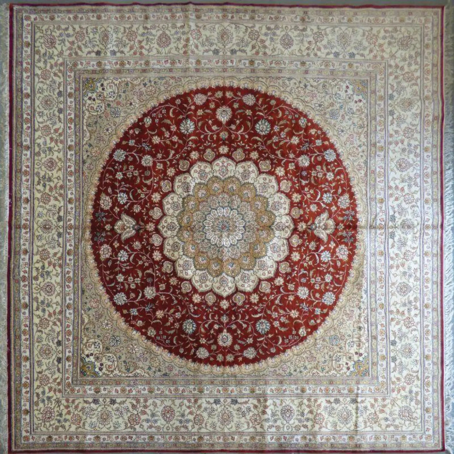 One Of The Kind Hand Made Turkish Silk design rugs size 10' x 10' Abc-Silk-TK010 ABC Rugs Kilims